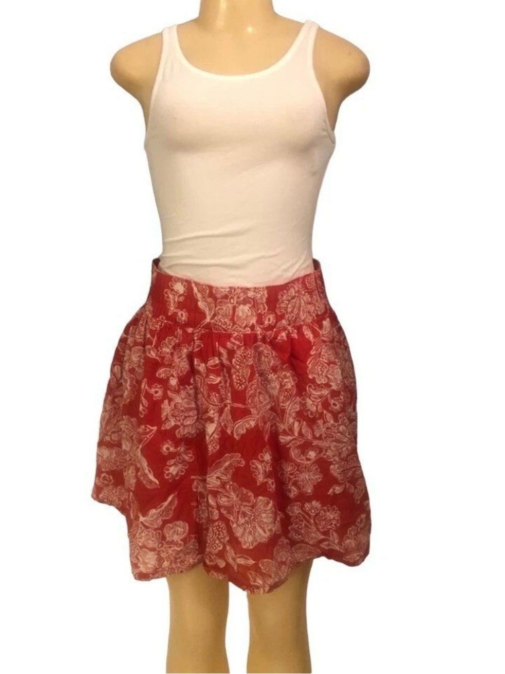 Old Navy women size S orange mini skirt
